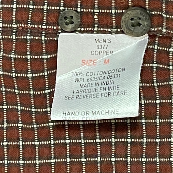 Woolrich Button Up Long Sleeve‎ Thick Red Check Shirt Men’s Medium Vintage - Picture 4 of 9